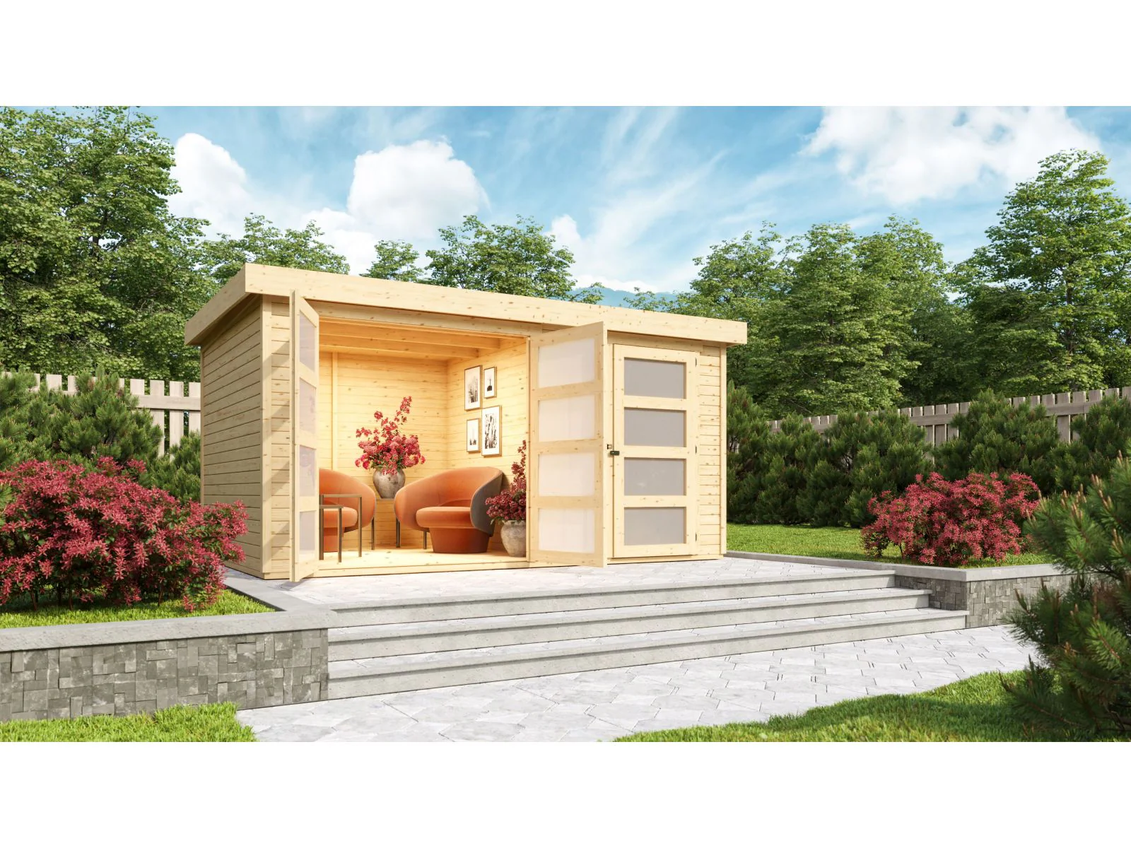 Karibu Systemhaus Mühlentrup 2 naturbelassen 19 mm