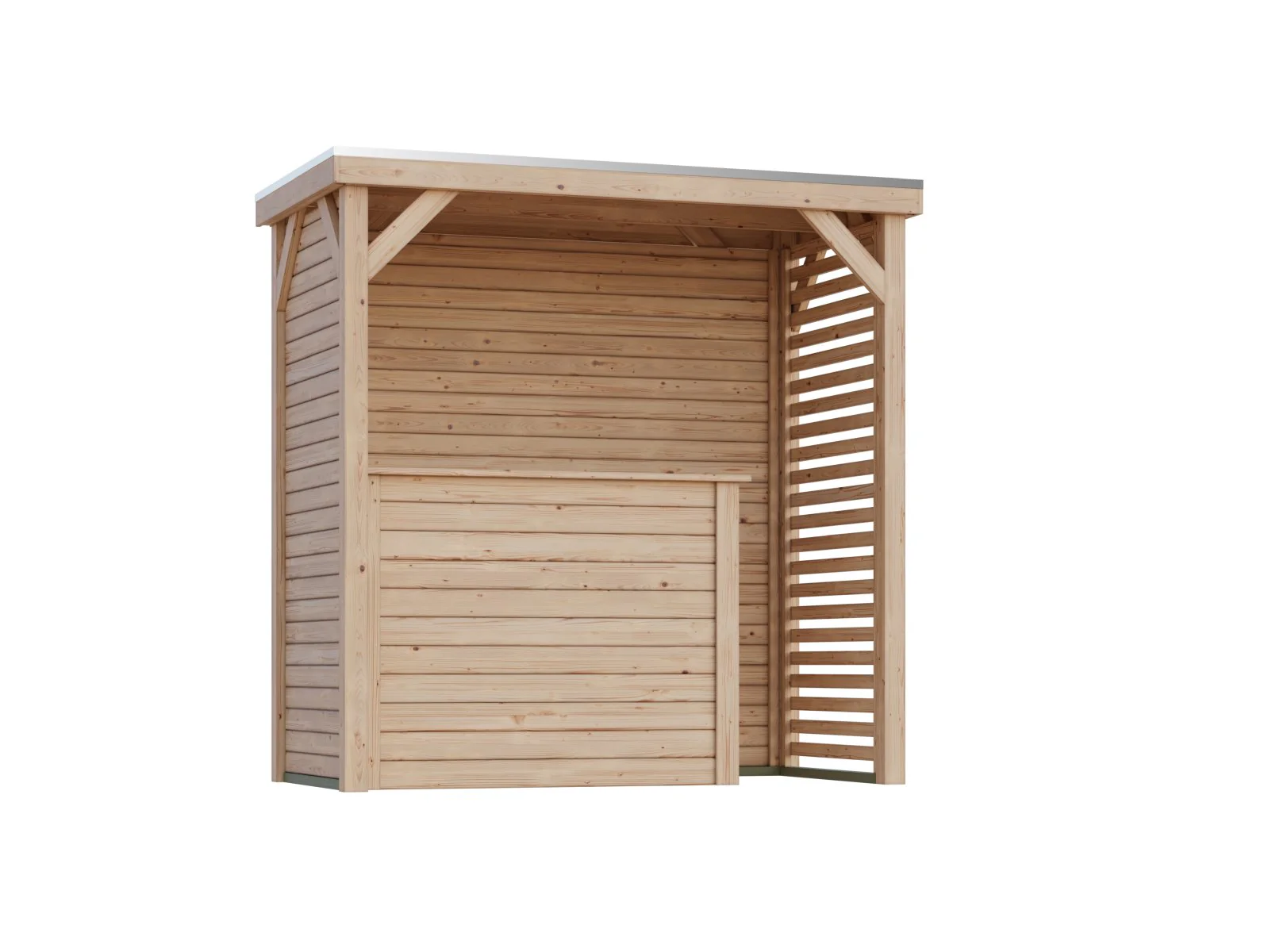 Karibu WM Pavillon S, inkl. Holzbar mit LED RGB Streifen 5m - Image 3
