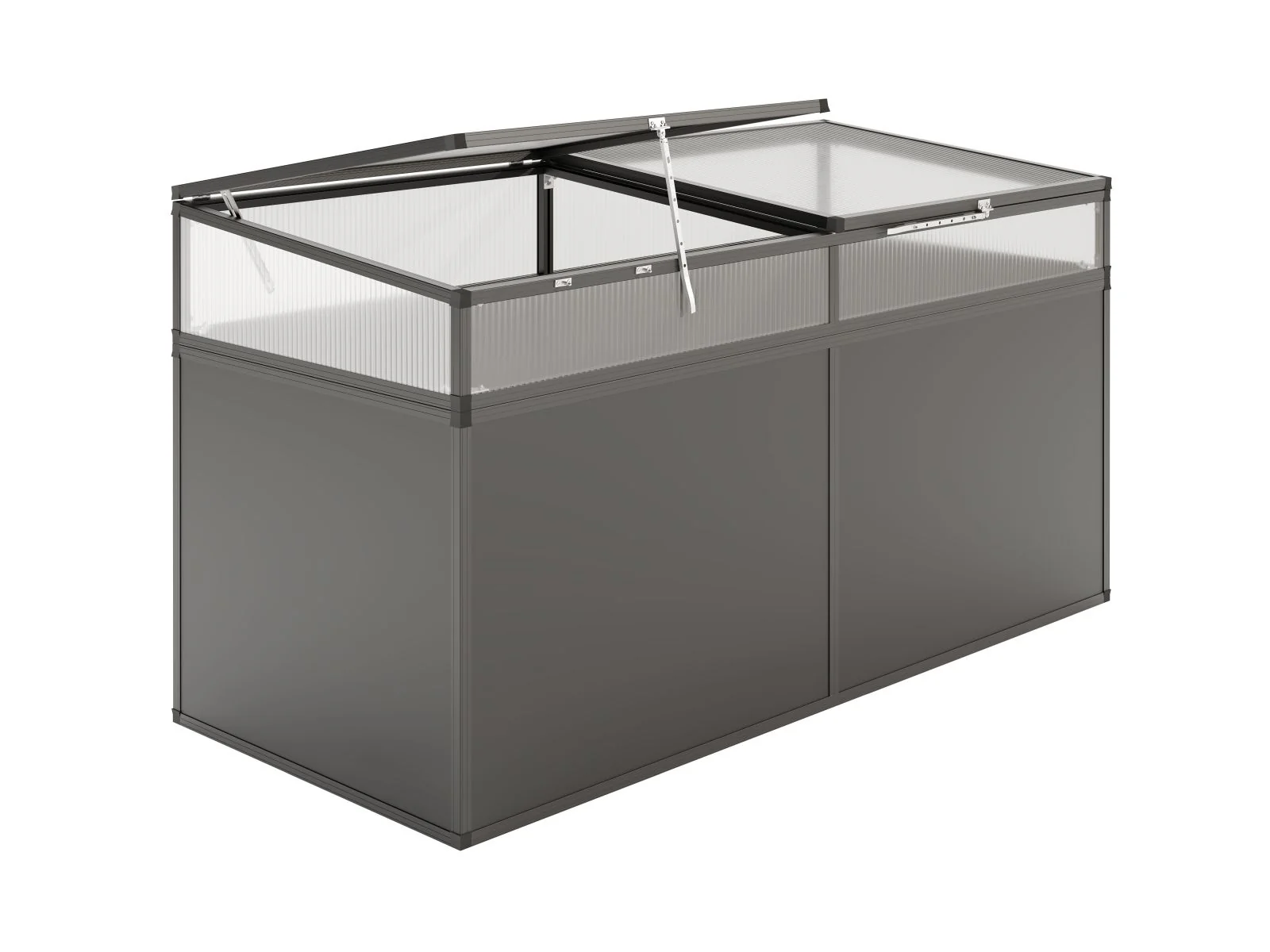 KGT Aluminium-Hochbeet 210, anthrazit-grau - Image 4