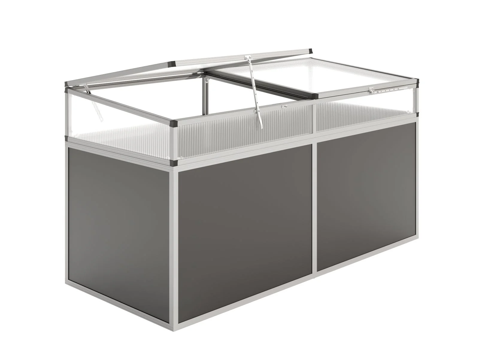 KGT Aluminium-Hochbeet 210, pressblank - Image 4