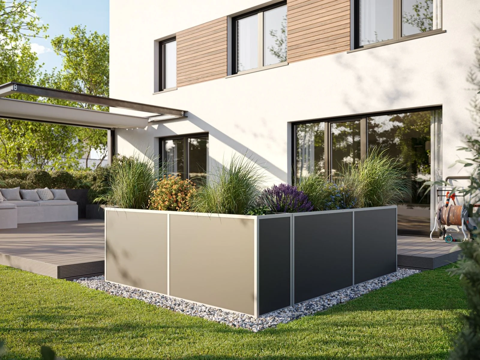 KGT Aluminium-Hochbeet 210 small, anthrazit-grau - Image 2