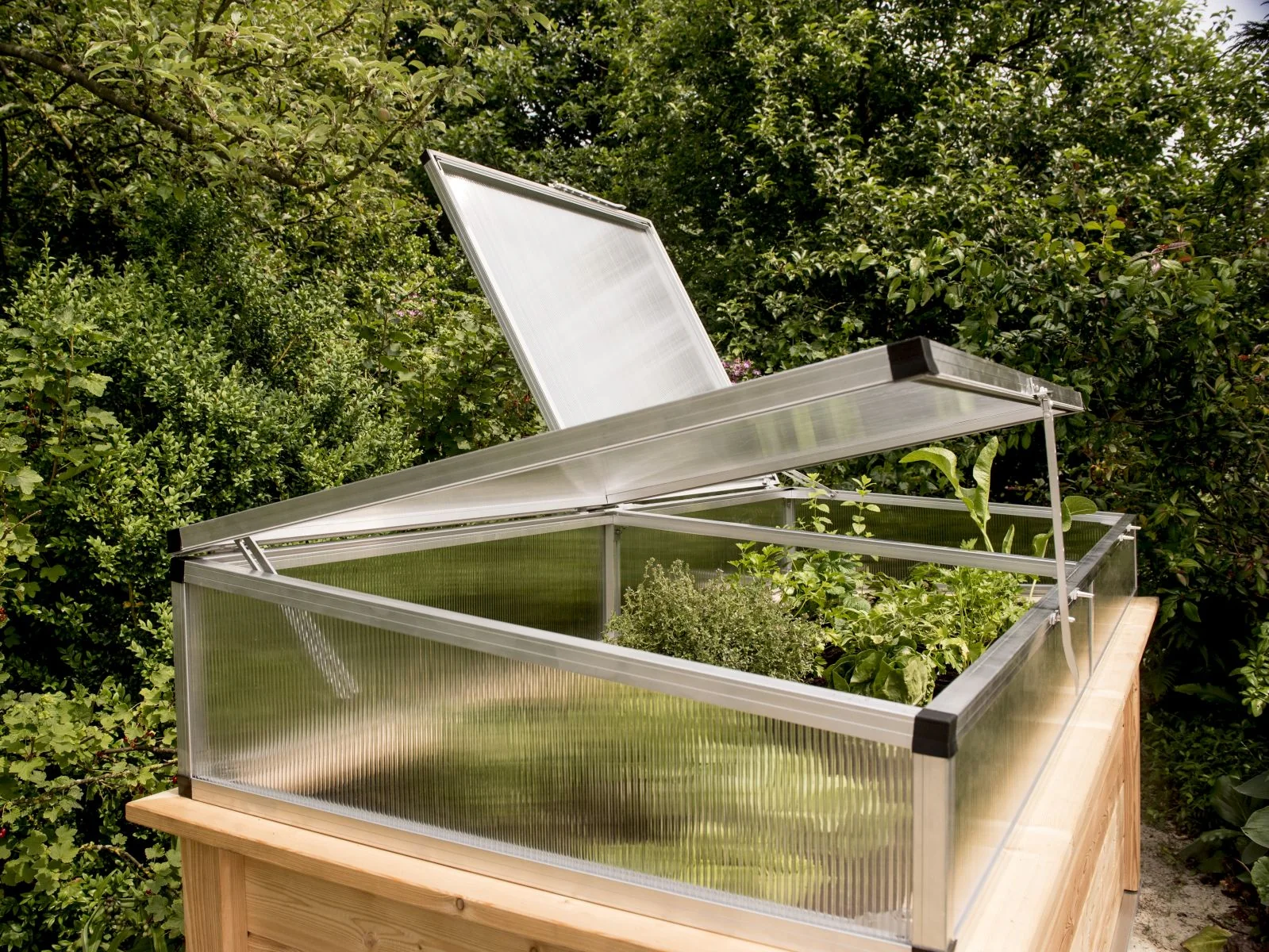 KGT Frühbeetaufsatz für Aluminium-Hochbeet 210 - Image 2