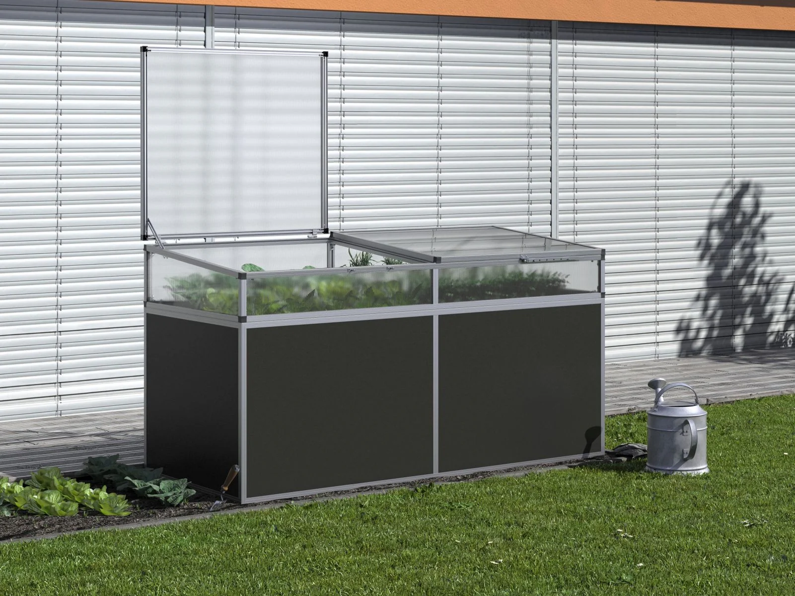 KGT Frühbeetaufsatz für Aluminium-Hochbeet 210 - Image 5