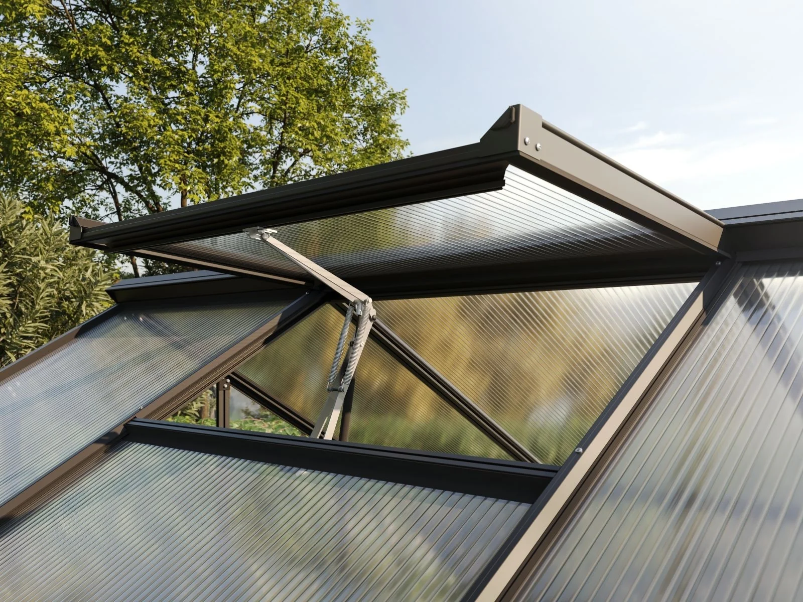 KGT Gewächshaus Galant III, ESG + HKP, tannengrün - Image 5