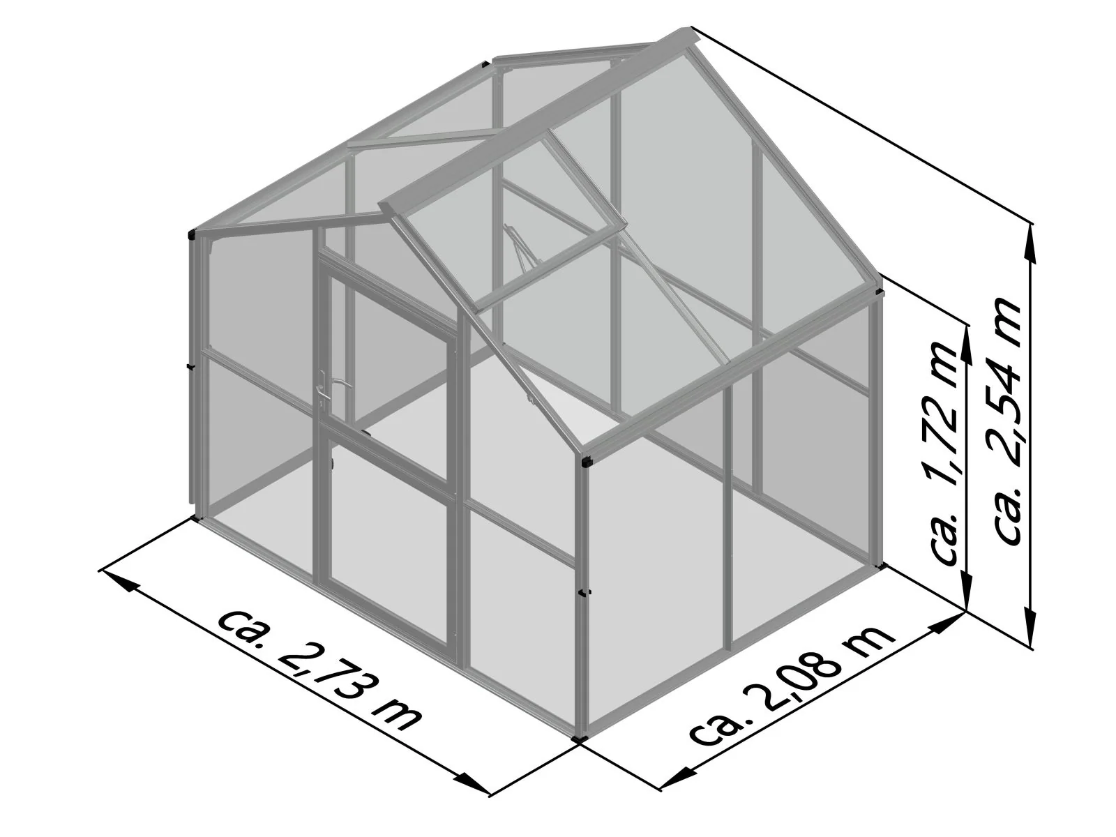 KGT Gewächshaus Novum II, nur HKP, pressblank - Image 3
