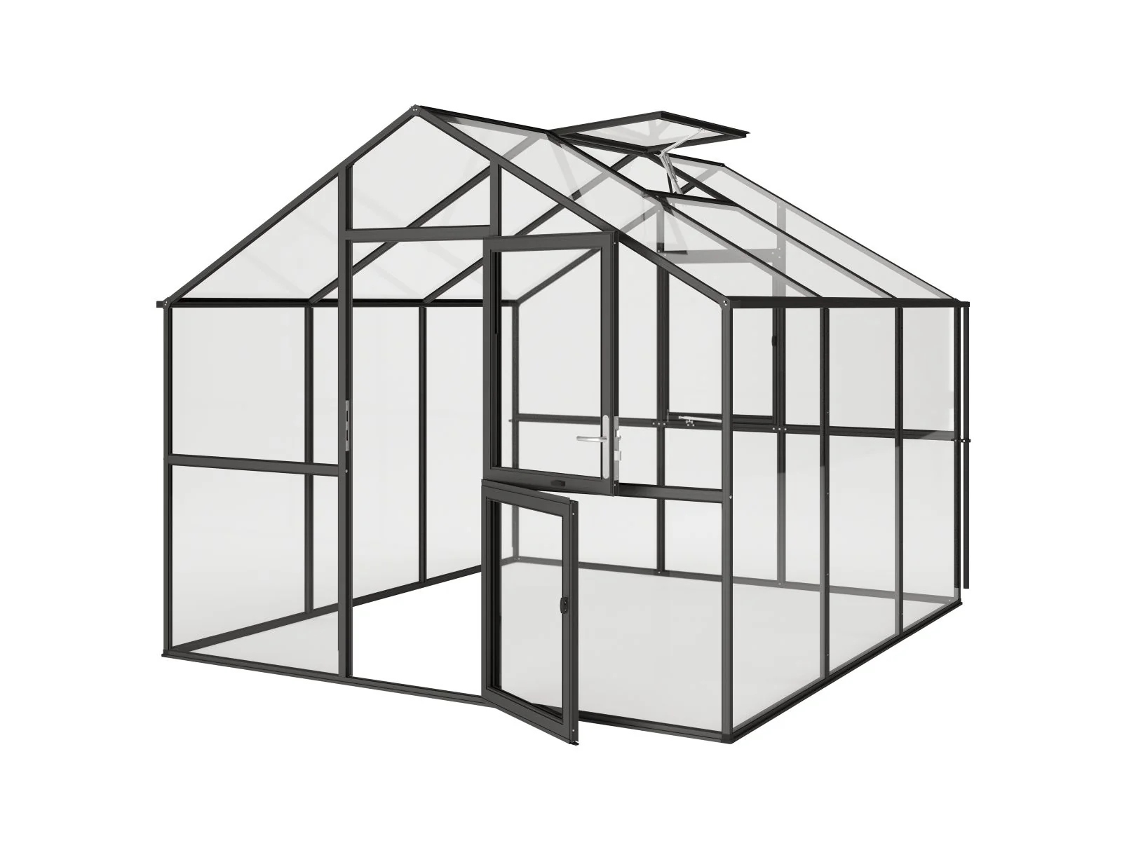 KGT Gewächshaus Ortasia III, ESG, anthrazit-grau - Image 3
