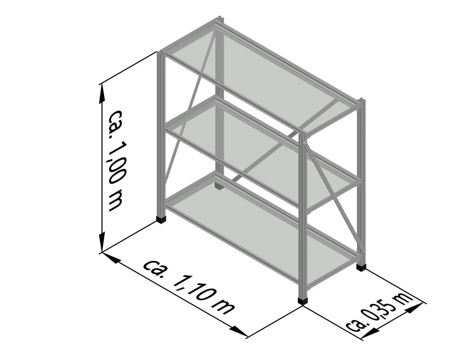 KGT Universal Regalsystem, freistehend - Image 2