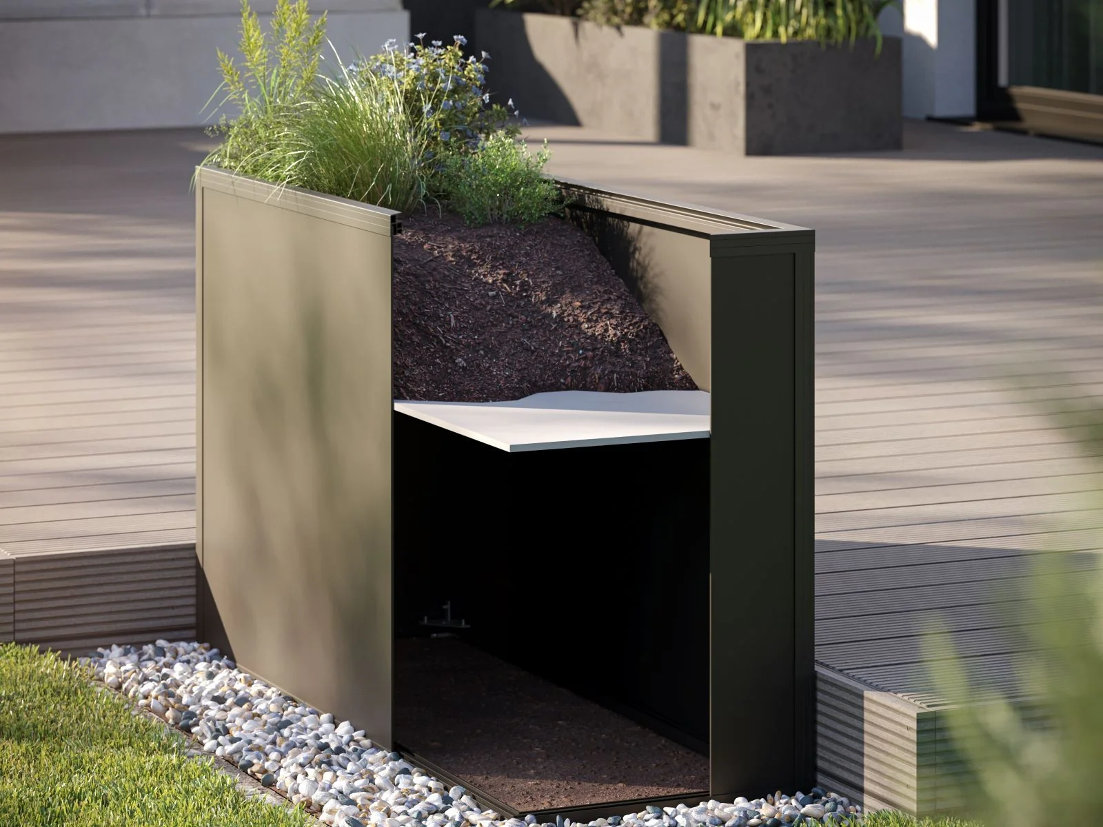 KGT Zwischenboden für Aluminium-Hochbeet 210 small