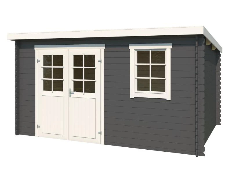 Lasita Blockbohlenhaus Amira 275 carbongrau 28 mm - Image 2