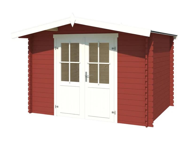 Lasita Blockbohlenhaus Baltimore schwedenrot 28 mm - Image 2