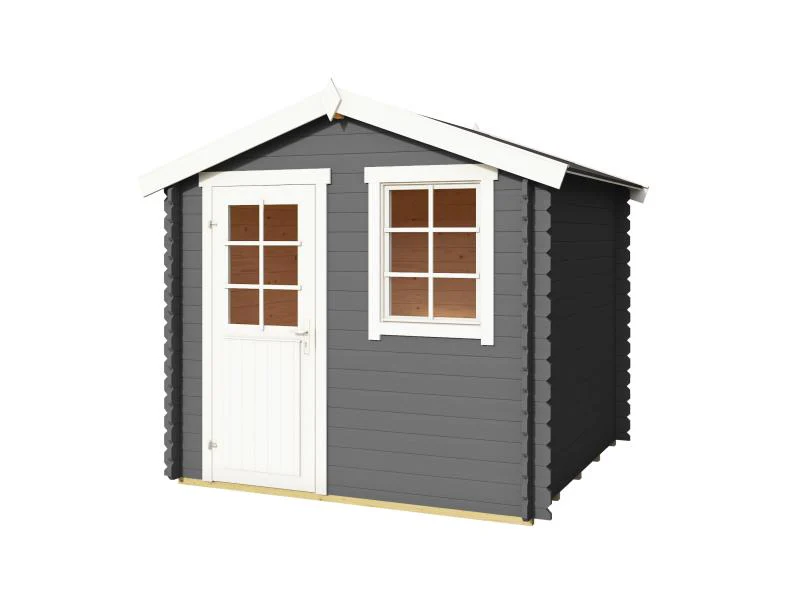 Lasita Blockbohlenhaus Wels 2 230 carbongrau, 28 mm - Image 2