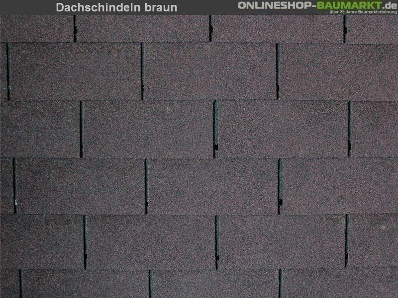 Lasita Dachschindeln Rechteck braun 23 Pakete