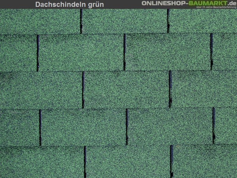 Lasita Dachschindeln Rechteck grün 10 Pakete