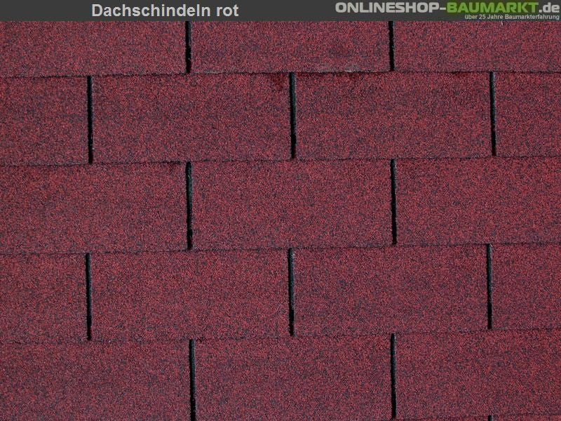 Lasita Dachschindeln Rechteck rot 2 Pakete