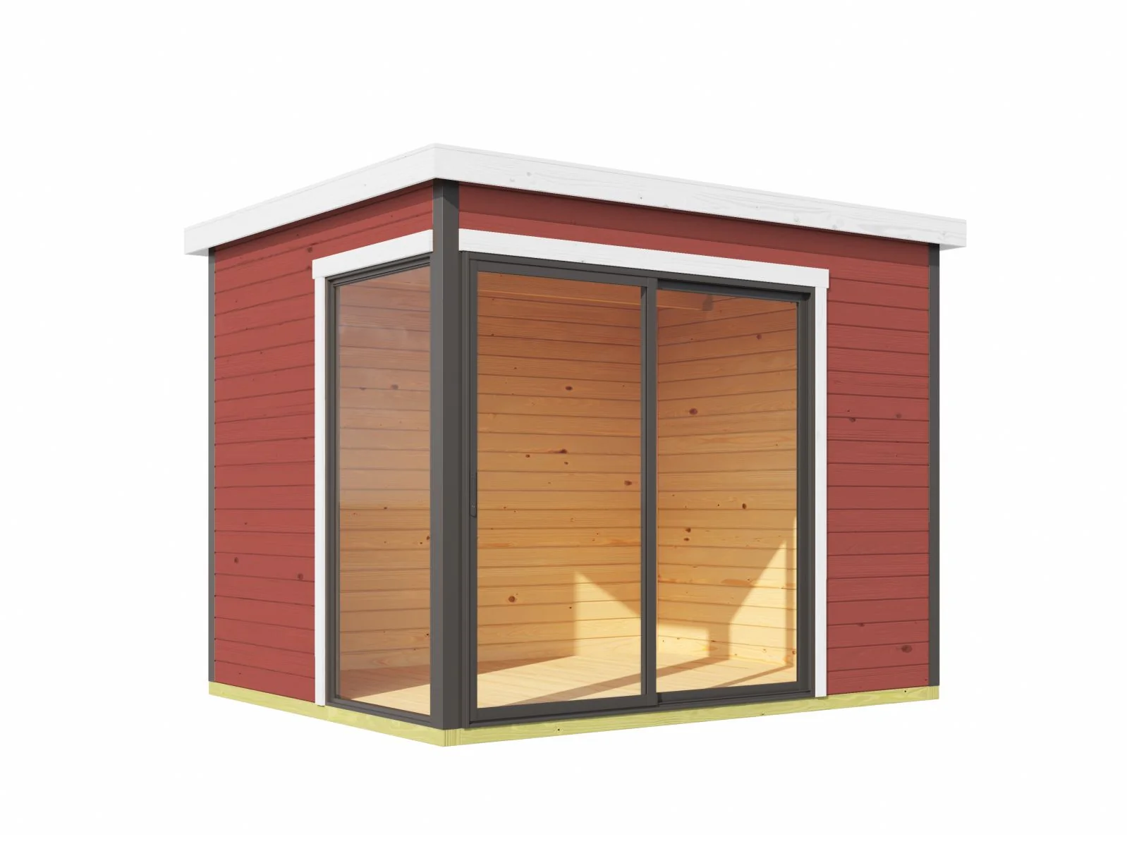 Lasita Gartenhaus Austin 1, schwedenrot - Image 3