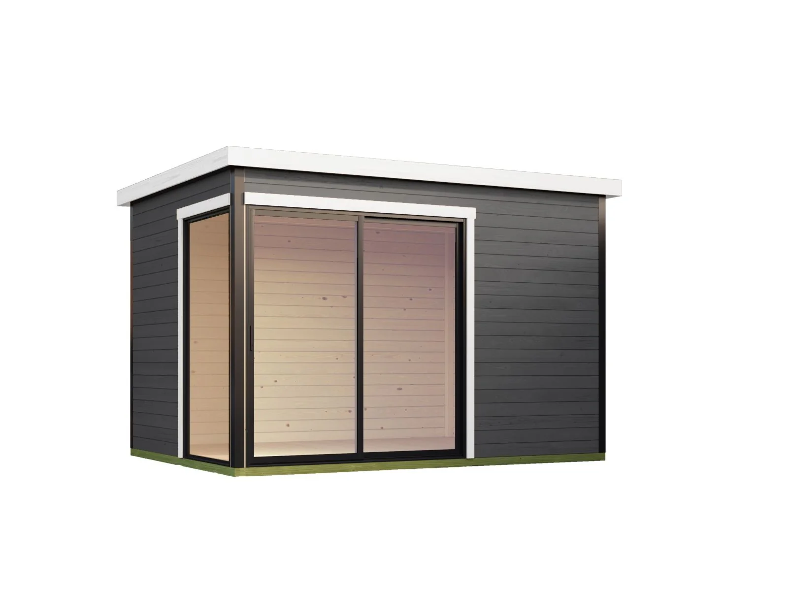Lasita Gartenhaus Austin 2, carbongrau - Image 3