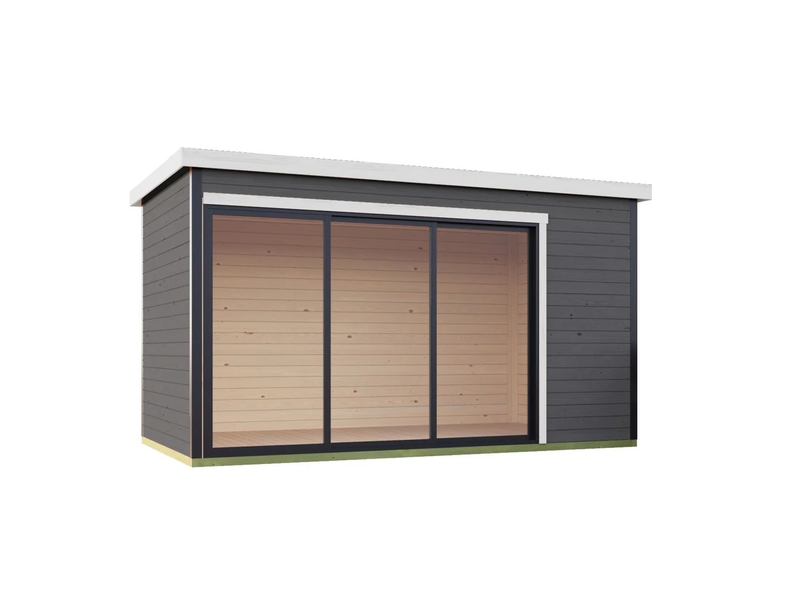 Lasita Gartenhaus Austin 4, carbongrau - Image 3