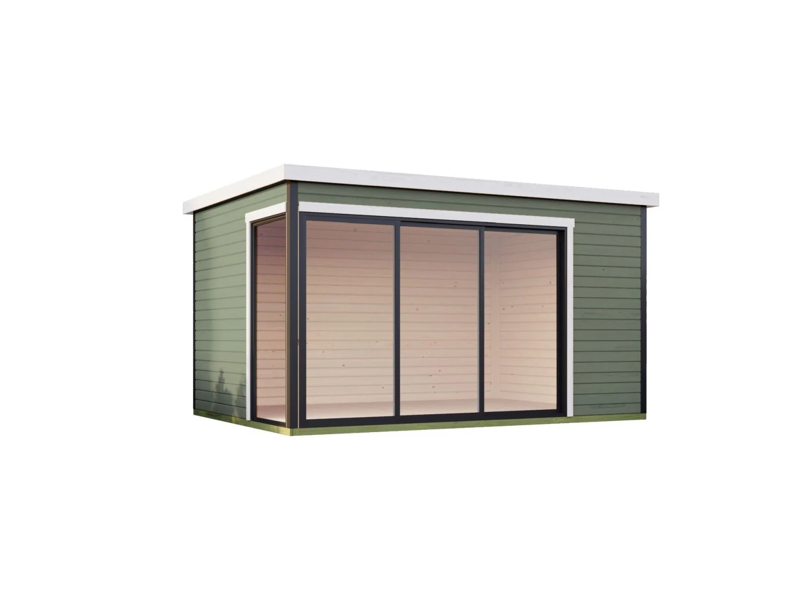 Lasita Gartenhaus Austin 6, grüngrau - Image 3