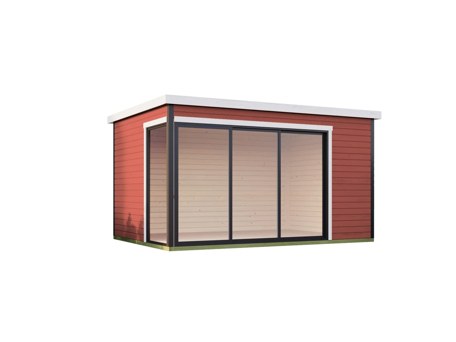 Lasita Gartenhaus Austin 6, schwedenrot - Image 3