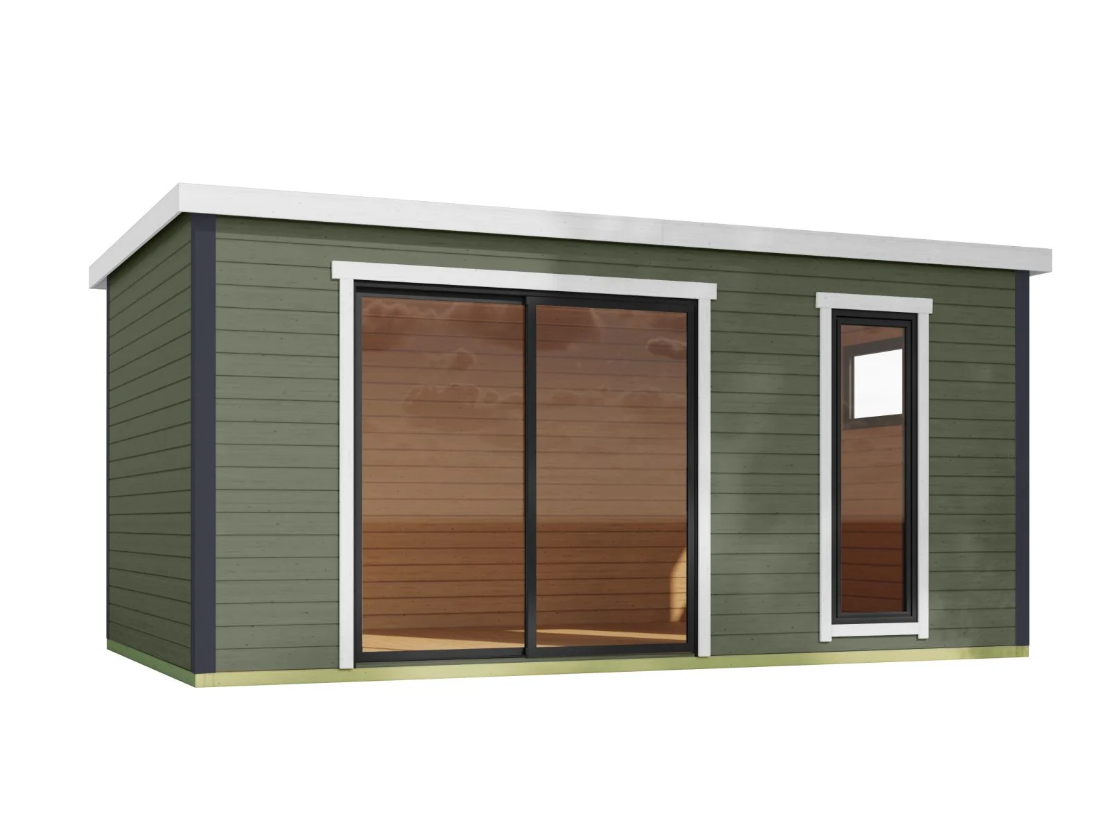 Lasita Gartenhaus Austin 7, grüngrau - Image 4
