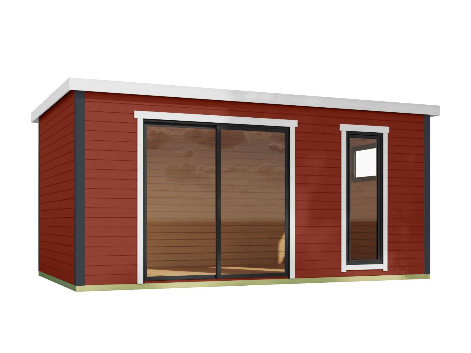 Lasita Gartenhaus Austin 7, schwedenrot - Image 4