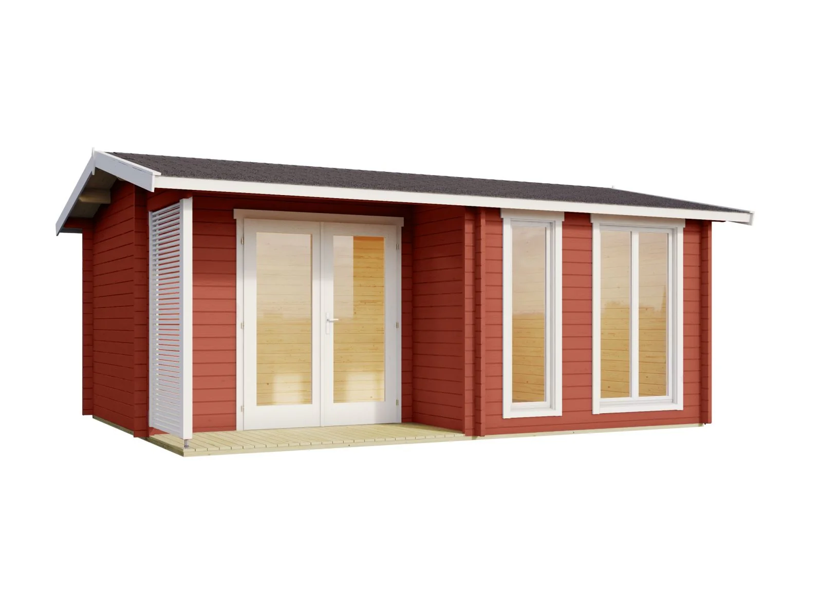 Lasita Gartenhaus Brighton 44 mm, schwedenrot - Image 6