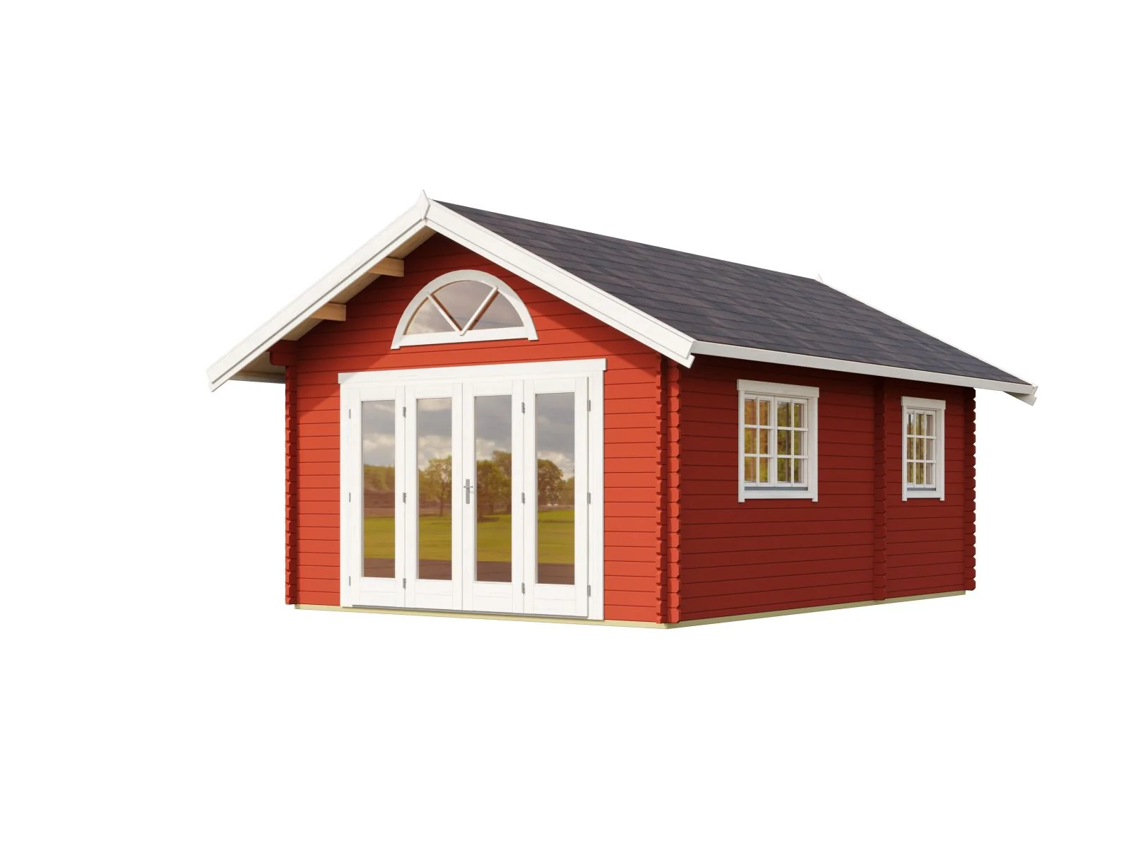 Lasita Gartenhaus Caroline 2.3, schwedenrot - Image 7