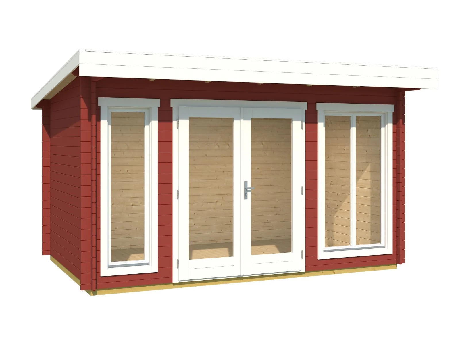 Lasita Gartenhaus Dorset 1, schwedenrot, 34 mm - Image 2