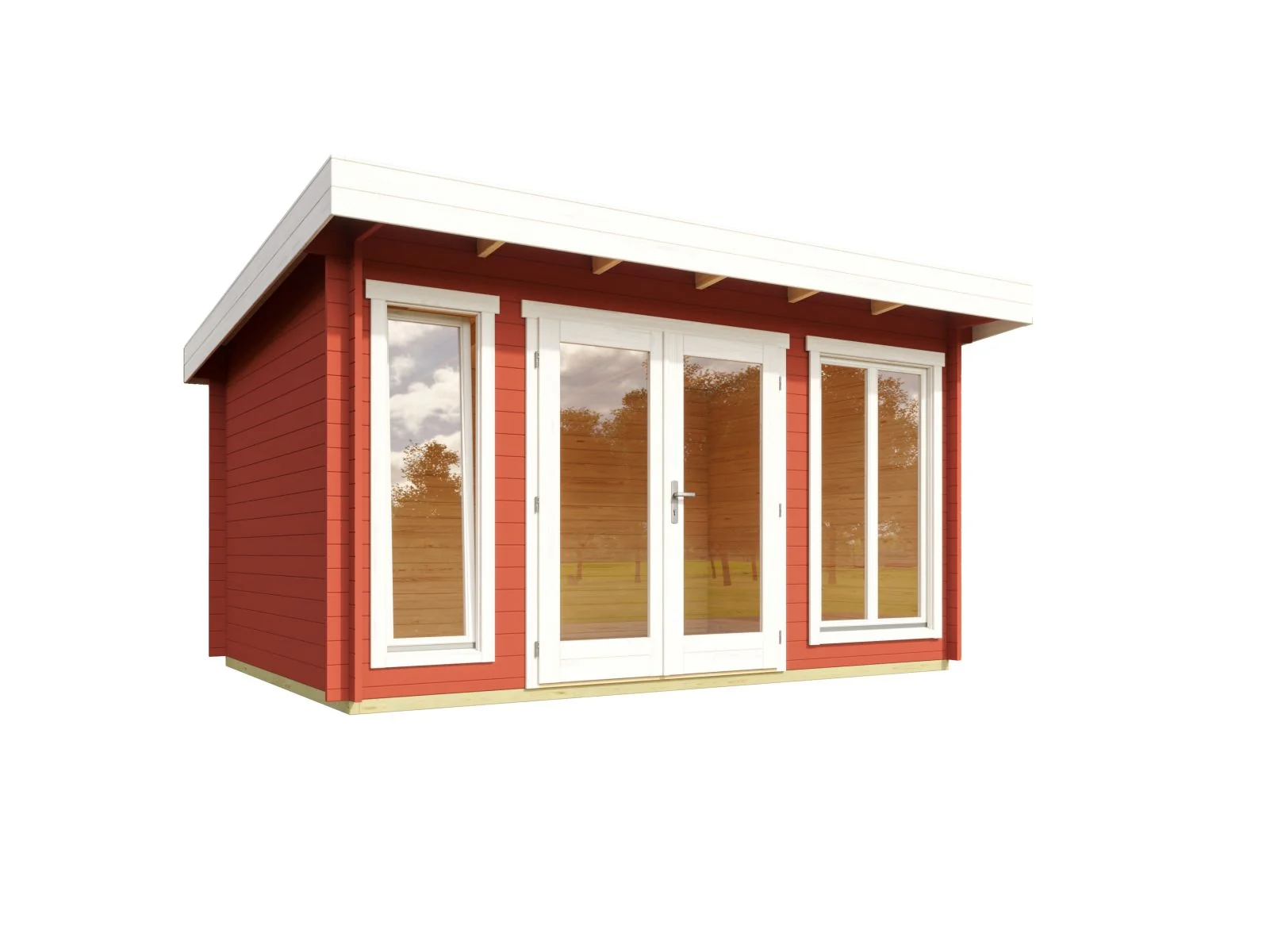 Lasita Gartenhaus Dorset 2 , schwedenrot, 34 mm - Image 2