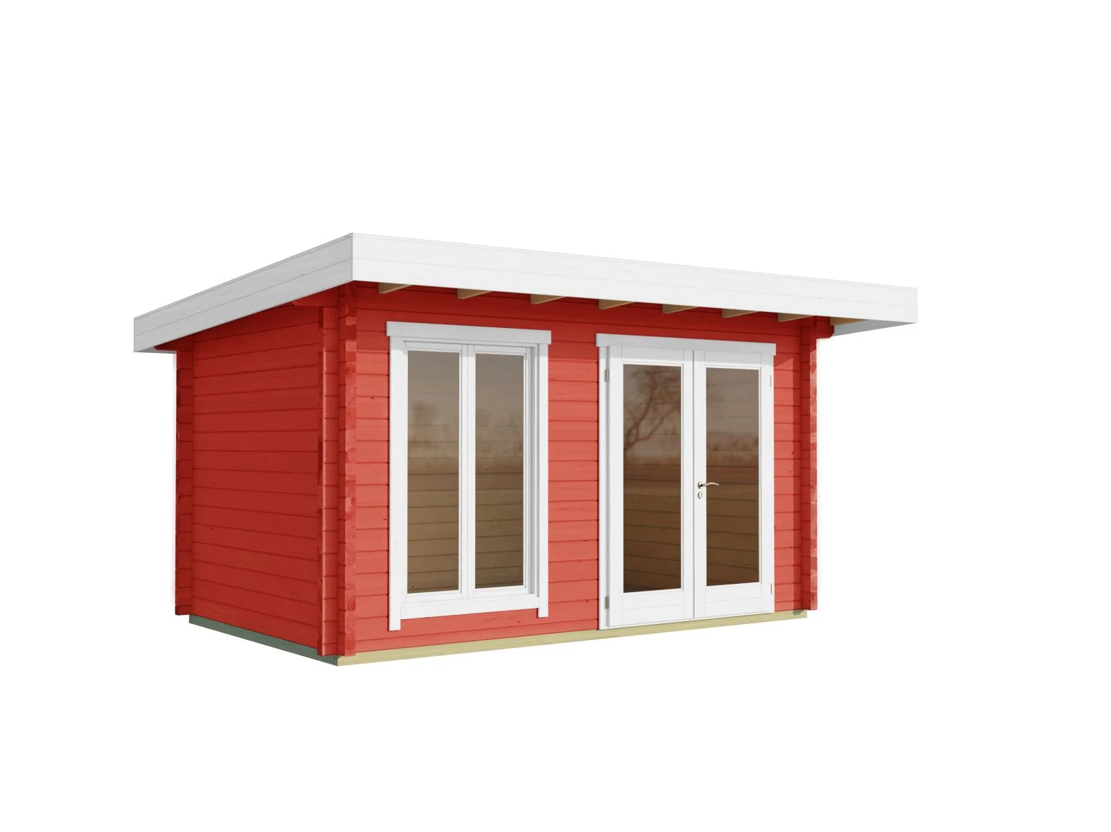 Lasita Gartenhaus Dorset 71, schwedenrot, 70 mm - Image 3