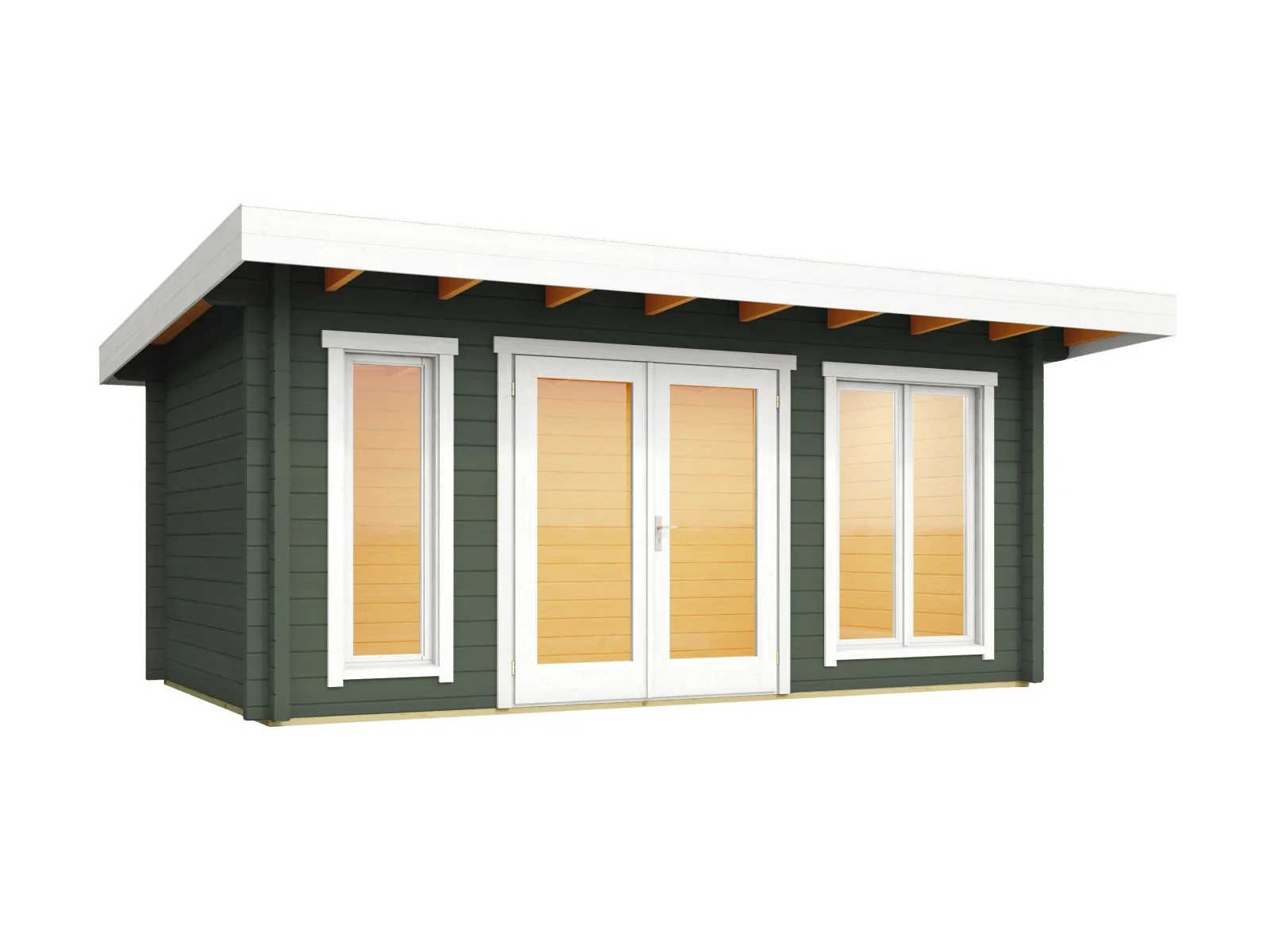 Lasita Gartenhaus Dorset 72, grüngrau, 70 mm - Image 3