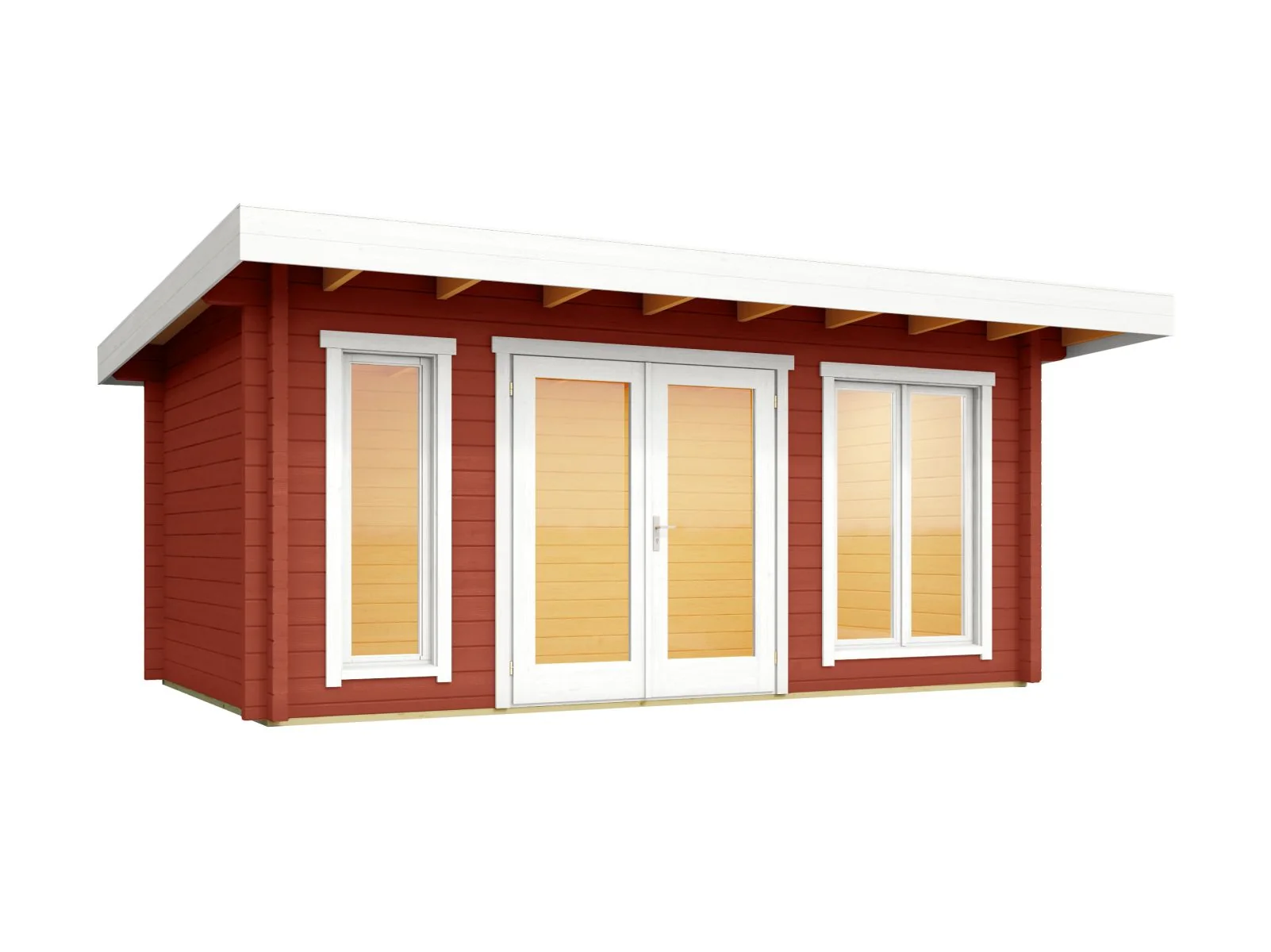 Lasita Gartenhaus Dorset 72, schwedenrot, 70 mm - Image 3