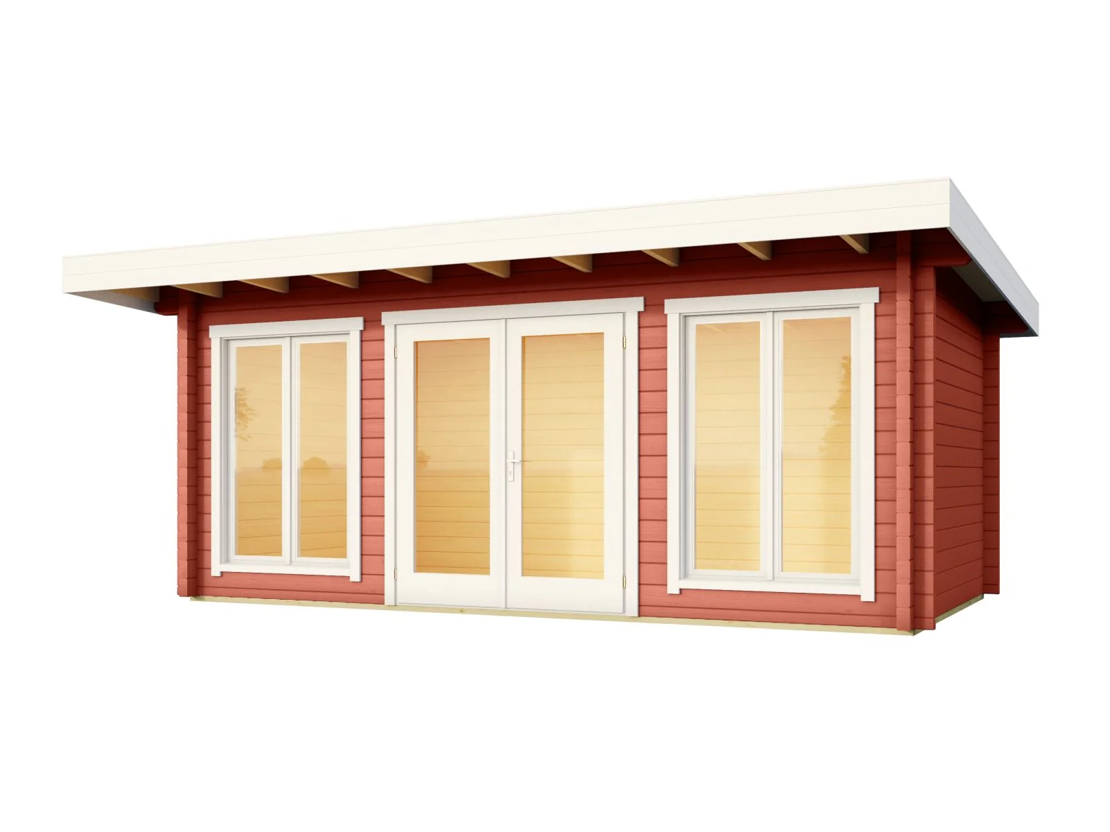 Lasita Gartenhaus Dorset 73, schwedenrot, 70 mm - Image 2