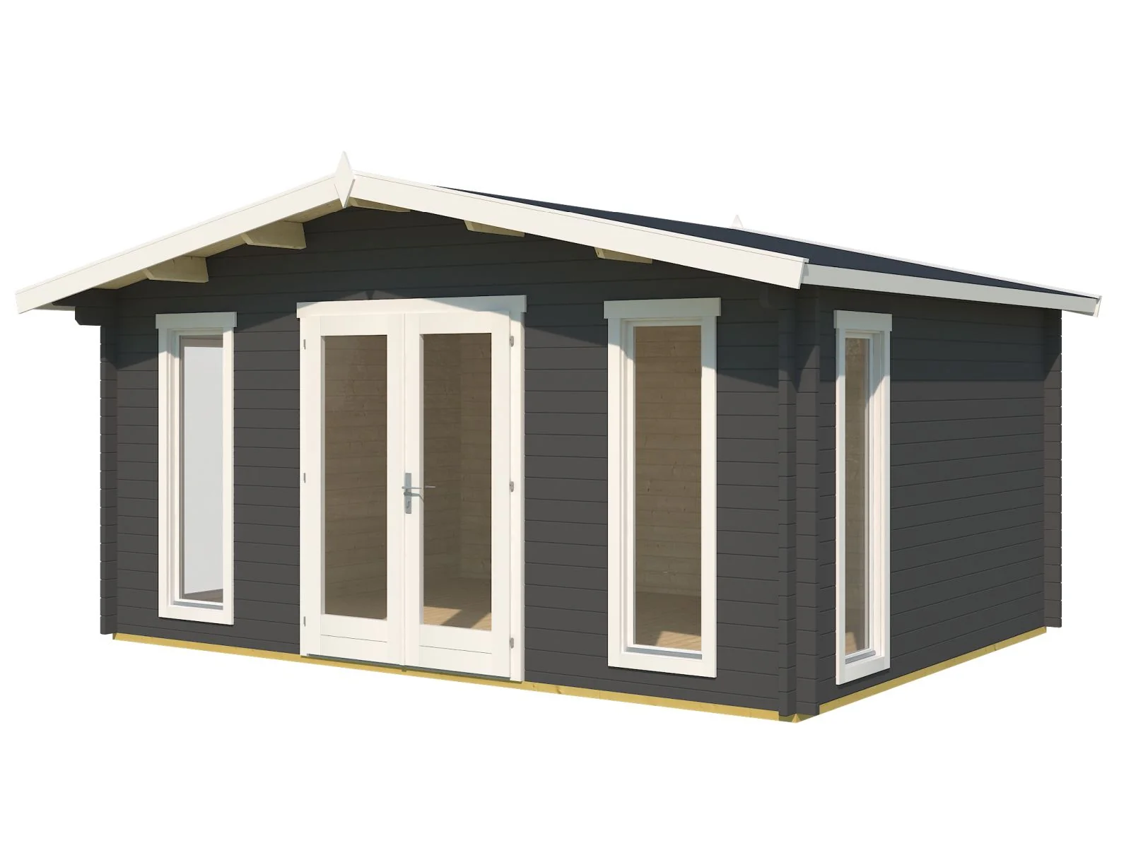 Lasita Gartenhaus Elgin 44 Gold, carbongrau, 44 mm - Image 2