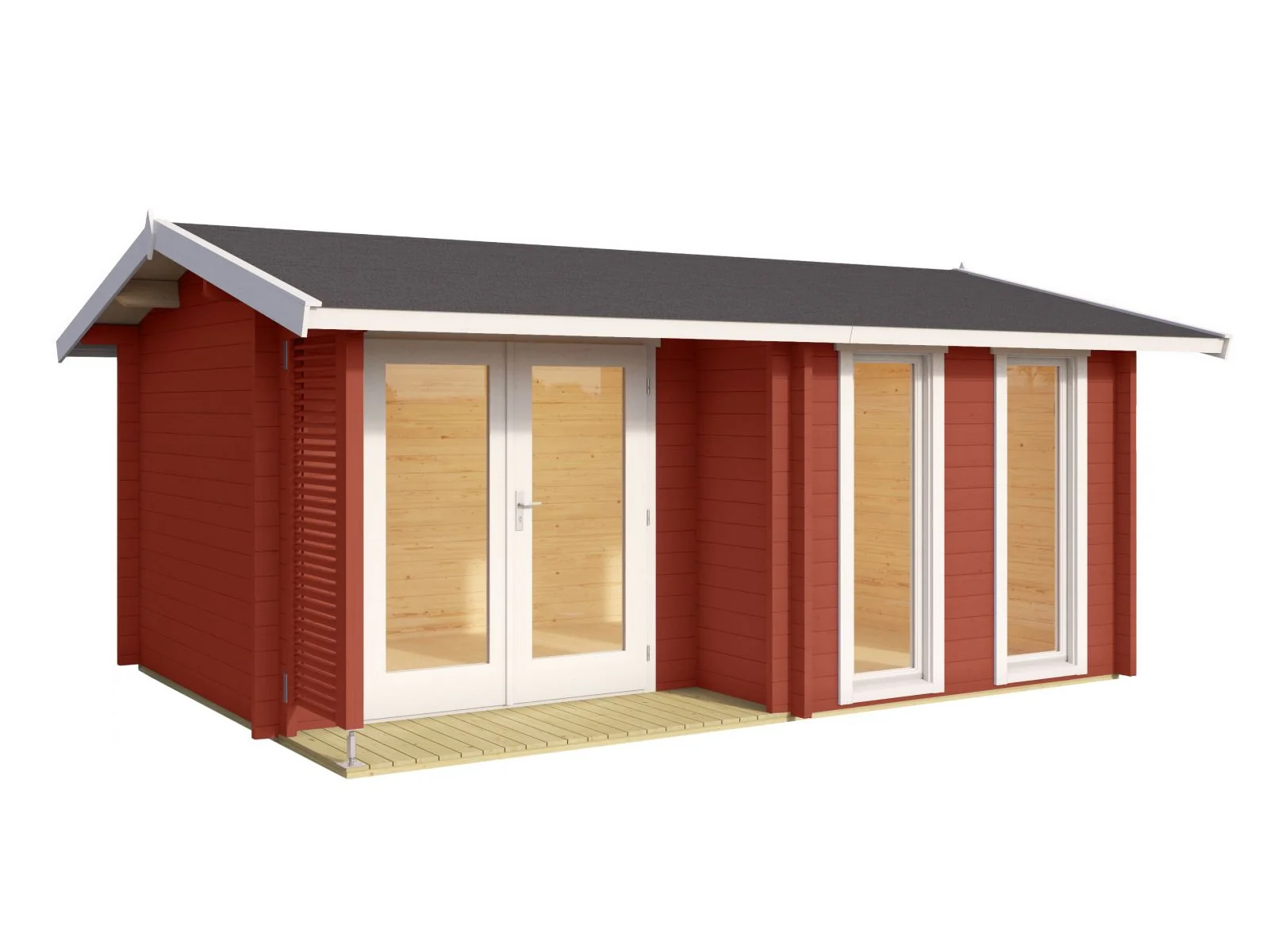 Lasita Gartenhaus Hampshire, schwedenrot, 44 mm - Image 2