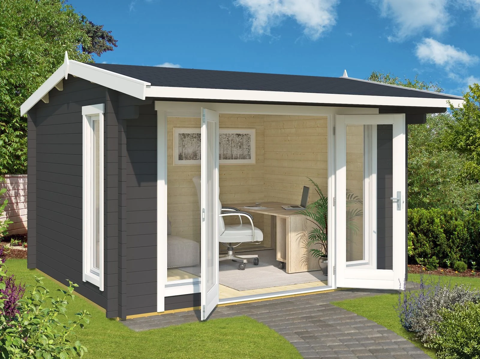 Lasita Gartenhaus Jubilee 44, carbongrau