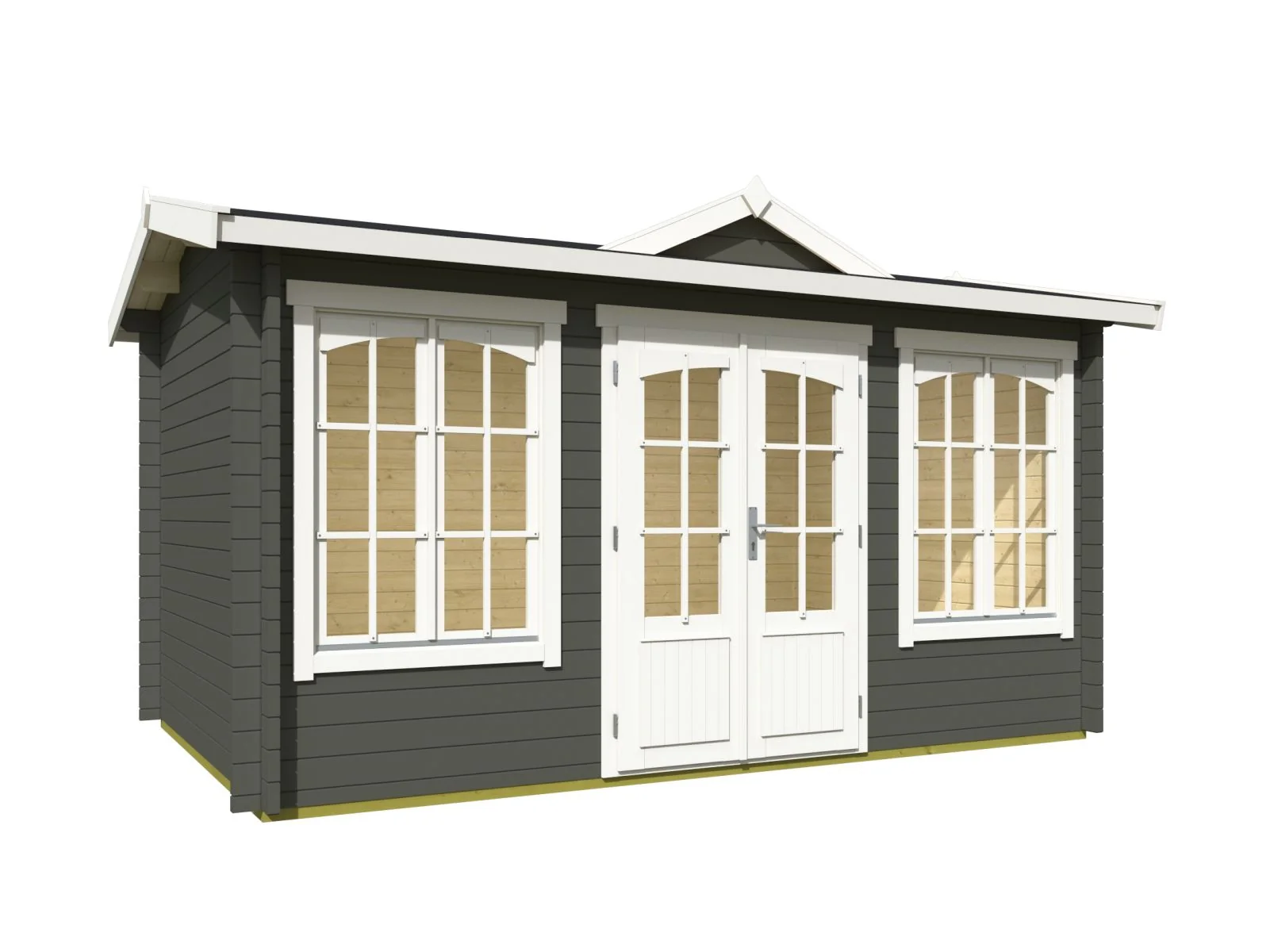 Lasita Gartenhaus Kensington, grüngrau, 44 mm - Image 2