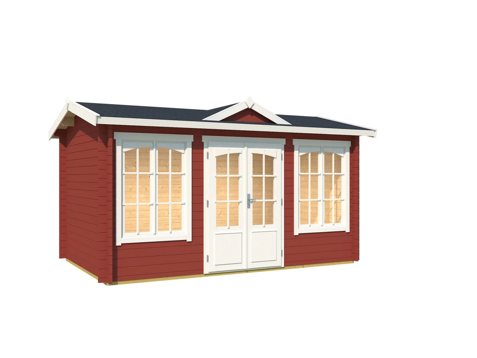 Lasita Gartenhaus Kensington, schwedenrot, 44 mm - Image 2