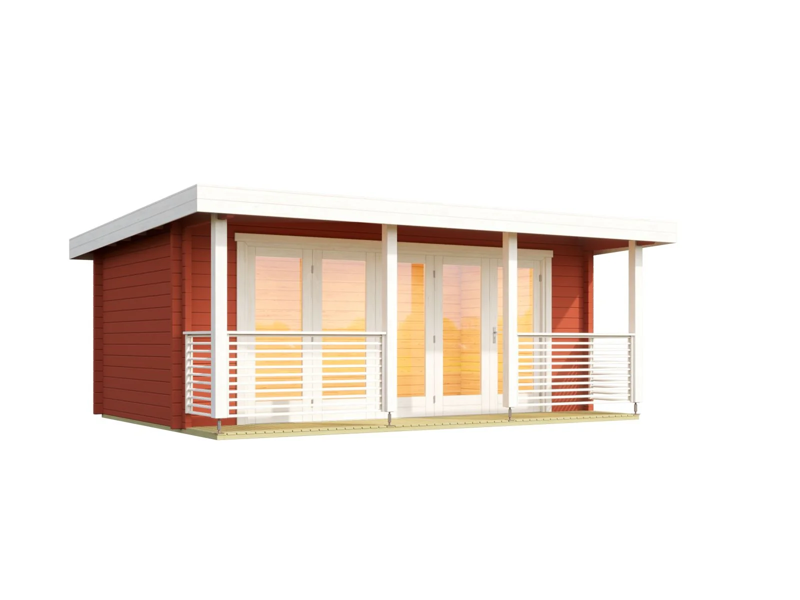 Lasita Gartenhaus Liverpool 1, schwedenrot, 70 mm - Image 2