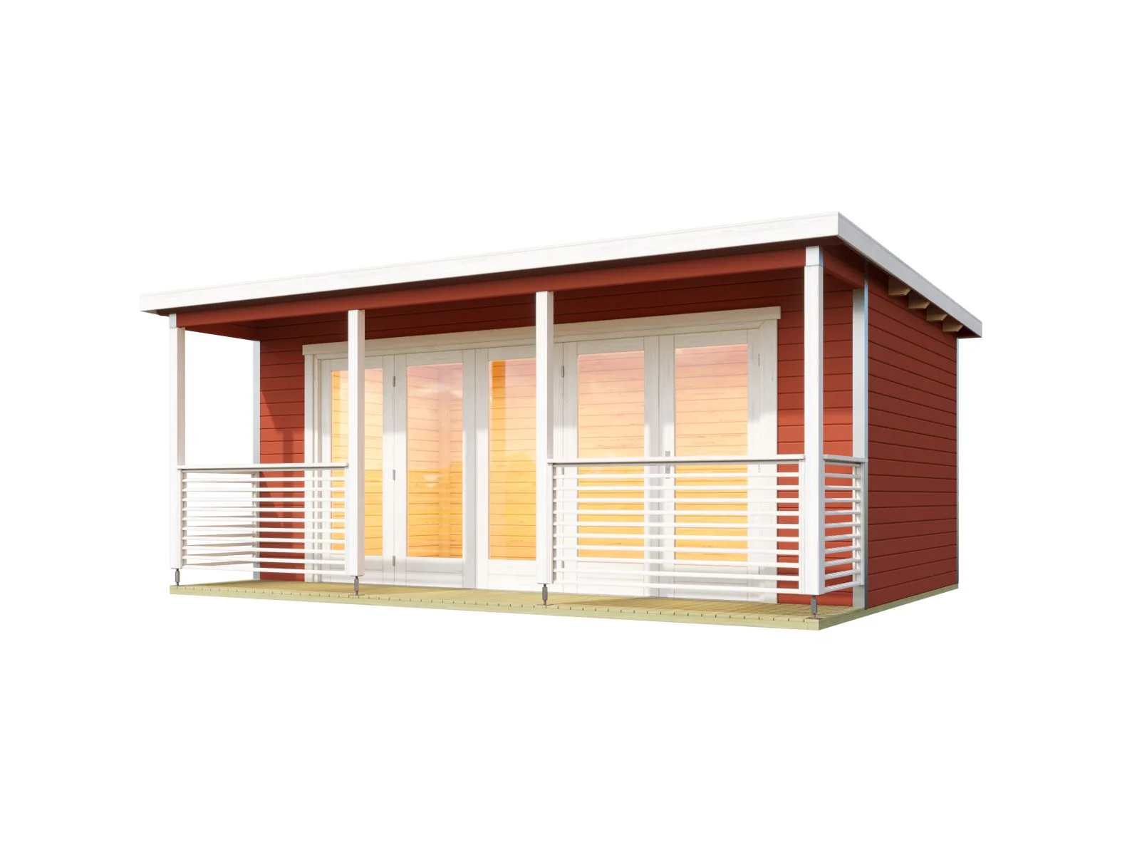 Lasita Gartenhaus Liverpool 2 , schwedenrot, 44 mm - Image 2