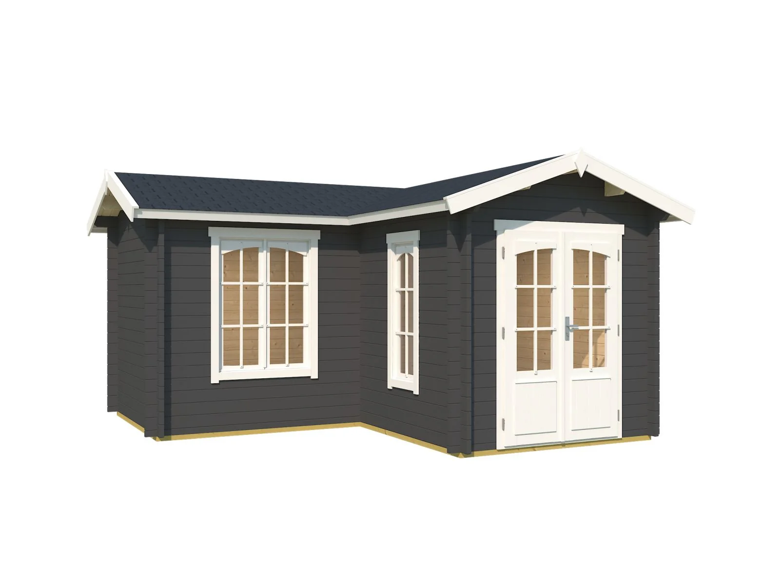 Lasita Gartenhaus Portsmouth 44, carbongrau - Image 2