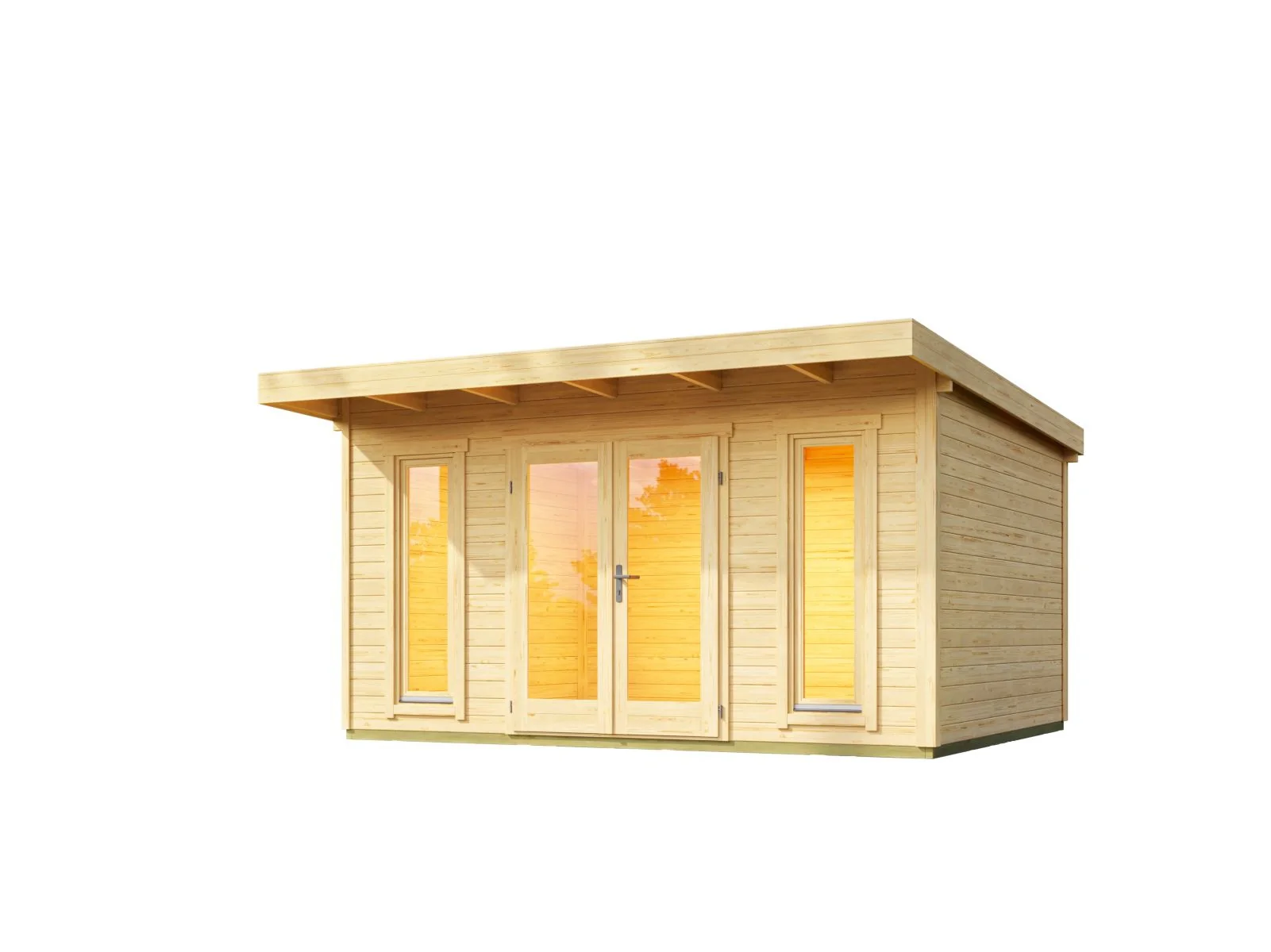 Lasita Gartenhaus Sizilien 1  naturbelassen 44 mm - Image 2