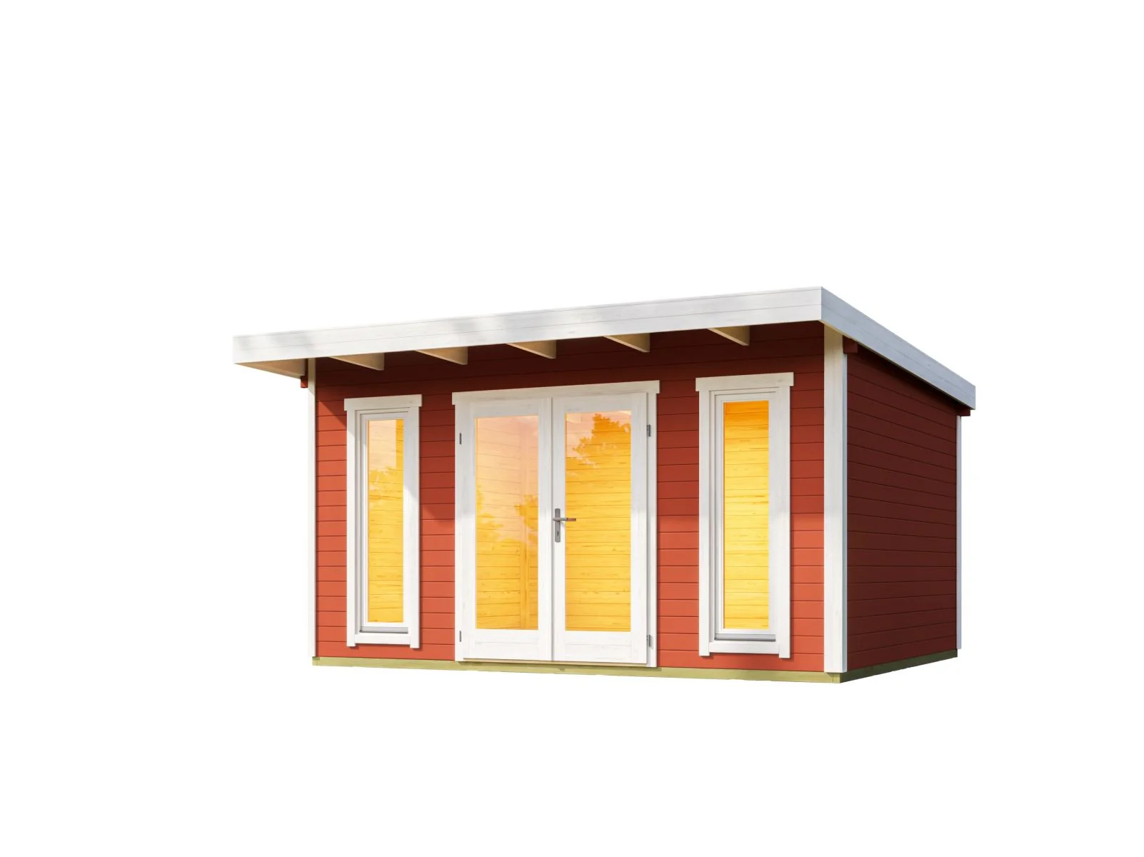 Lasita Gartenhaus Sizilien 1 schwedenrot 44 mm - Image 2