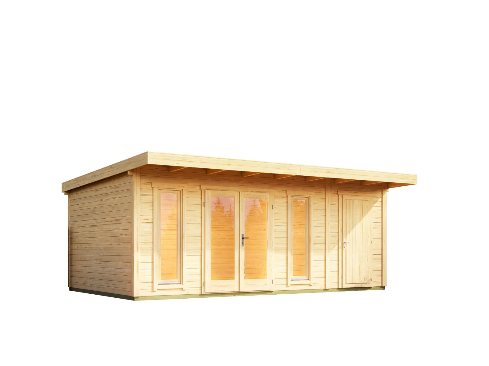 Lasita Gartenhaus Sizilien 2 naturbelassen 44 mm - Image 2