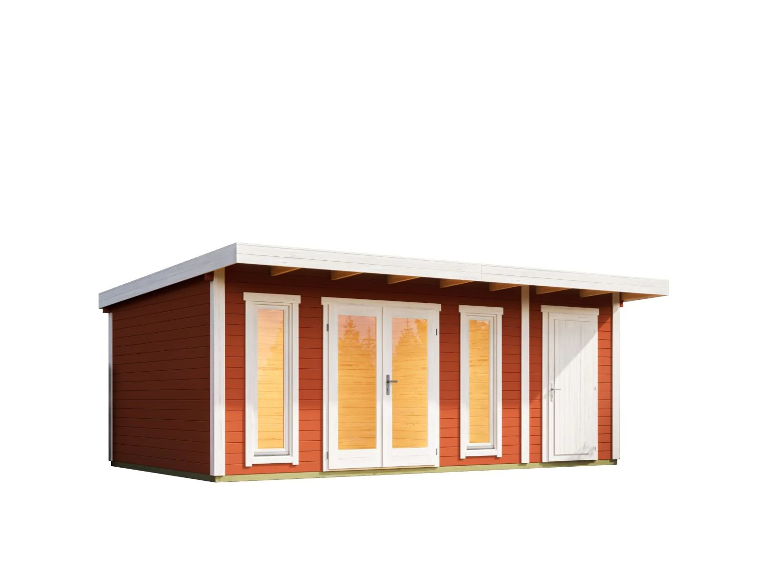 Lasita Gartenhaus Sizilien 2 schwedenrot 44 mm - Image 2