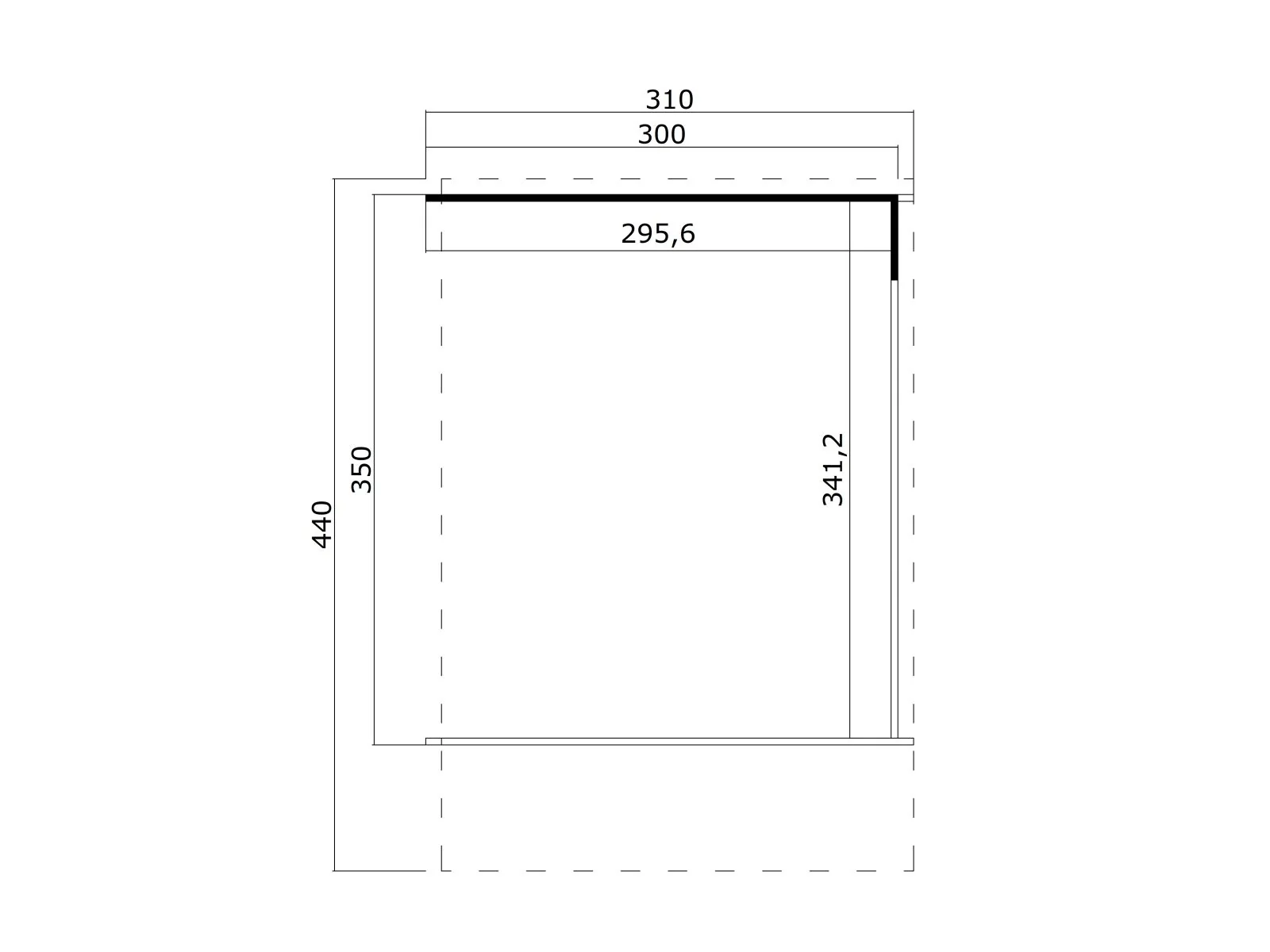 Lasita Gartenhaus Sizilien Dachverlängerung , carbongrau - Image 6