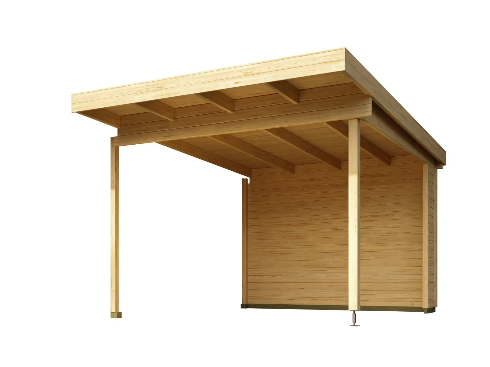 Lasita Gartenhaus Sizilien Dachverlängerung , naturbelassen - Image 4