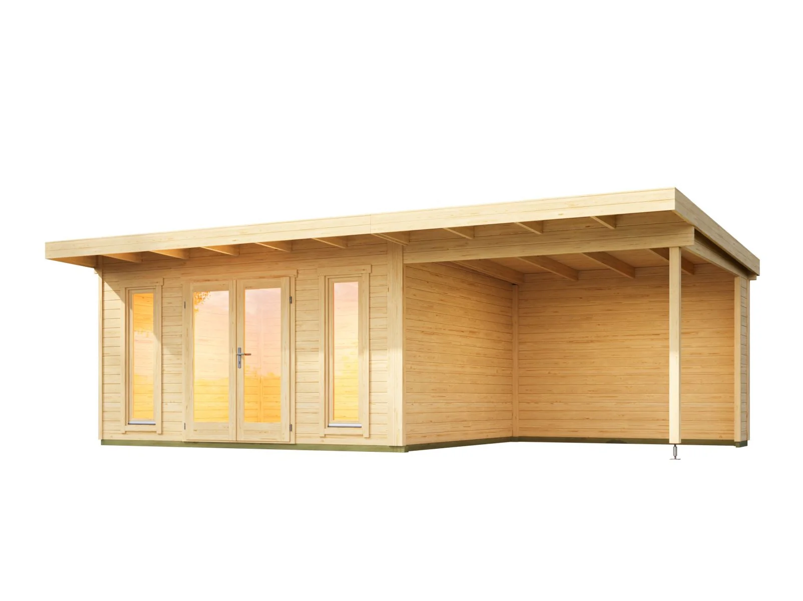 Lasita Gartenhaus Sizilien Dachverlängerung , naturbelassen - Image 5
