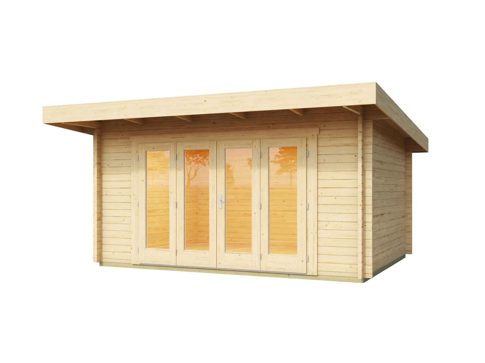 Lasita Gartenhaus Sussex 1 naturbelassen 44 mm - Image 2