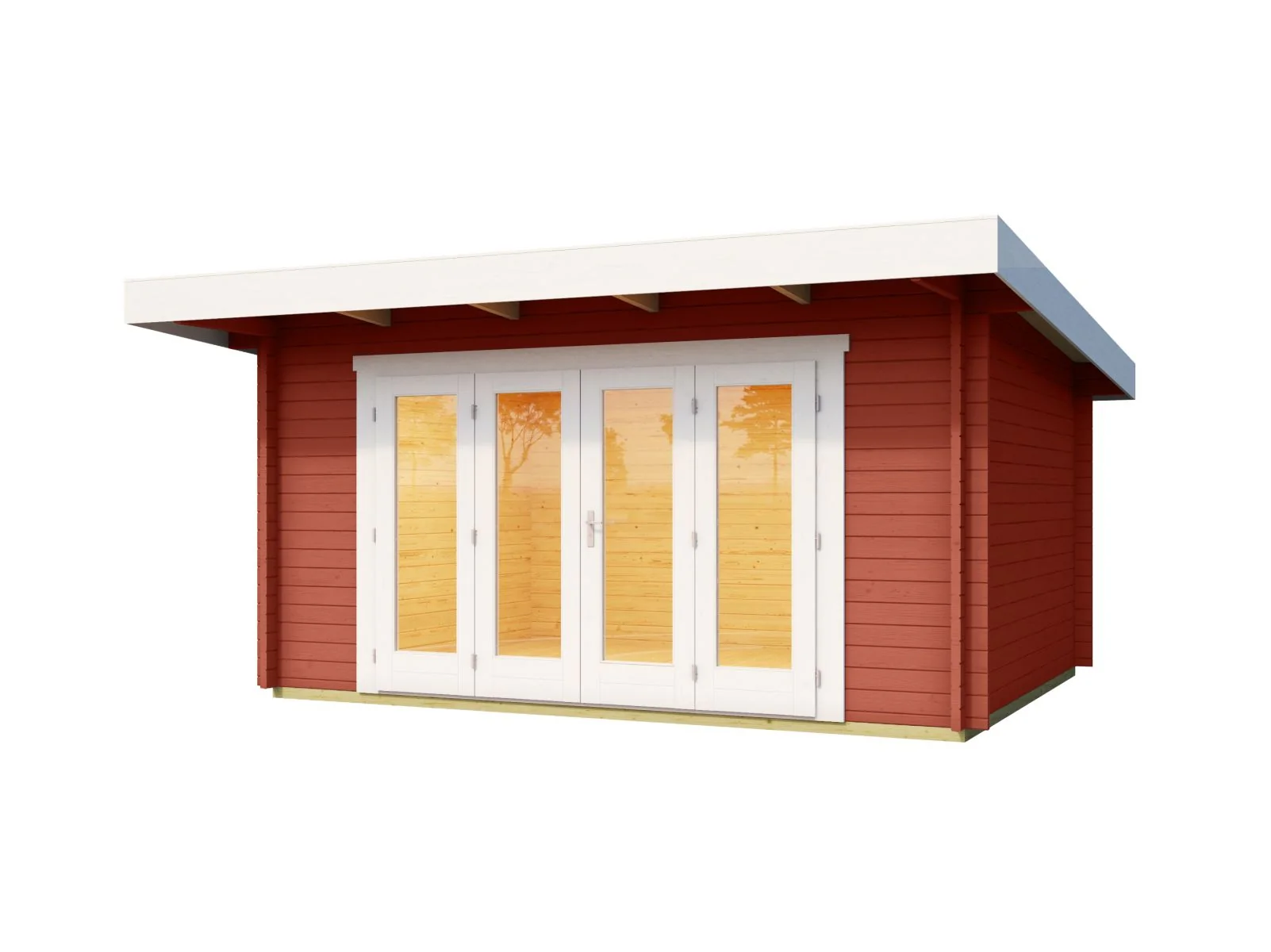 Lasita Gartenhaus Sussex 1 schwedenrot 44 mm - Image 2